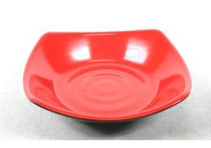 Picture of Melamin red S.Q. DEEP PLATE #4(15.5cm)(12)